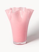 Mondgeblazen glazen vaas Inaya, H 25 cm