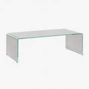 Rectangulaire Salontafel 110x55 Cm In Gehard Glas Crhis Transparant - Sklum