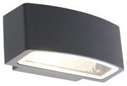 Modern buitenwandlamp grafiet 14,3 cm IP44 - Latina