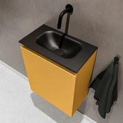 Mondiaz Ture 40cm toiletmeubel ocher met wastafel urban midden geen kraangat