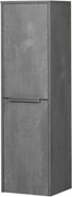 Saqu Salto halfhoge kast met chromen greep 35x32x120 cm Beton Grijs
