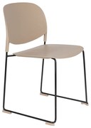 Stapelbare Design Stoelen Beige