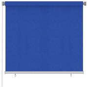 vidaXL Rolgordijn voor buiten 160x140 cm HDPE blauw