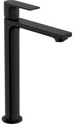 Hansgrohe Rebris E 1-gats highriser wastafelkraan 240 coolstart m. waste mat zwart 72581670