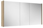 Saniclass Prime Spiegelkast - 120x63x16cm - inclusief zijpanelen - eiken SW1212818/SW812072