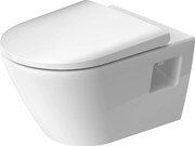 Duravit D-Neo hangtoilet randloos met toiletbril wit