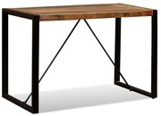 vidaXL Eettafel 120 cm massief gerecycled hout