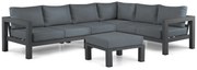 Hoek loungeset 6 personen Aluminium Grijs Lifestyle Garden Furniture Luca