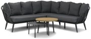 Hoek loungeset 4 personen Wicker Zwart  Coco Coco Leonardo