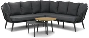 Hoek loungeset 4 personen Wicker Zwart  Coco Coco Leonardo