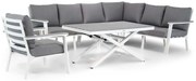 Hoek loungeset 7 personen Aluminium Wit  Lifestyle Garden Furniture Palazzo