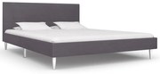 vidaXL Bedframe stof grijs 140x200 cm