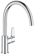 GROHE BauCurve Keukenkraan - hoog - draaibare uitloop - chroom 31536001