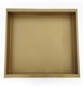 Mueller inbouw nis 30x30x10cm RVS goud