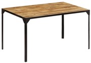 vidaXL Eettafel 140x80x76 cm massief mangohout