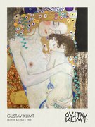 Kunstreproductie Mother and Child (1905), Gustav Klimt