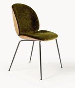 Fluwelen stoel Beetle met zitvlak