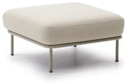 Kave Home Aurum Vierkante Hocker Ecru Beige