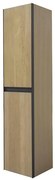 Wiesbaden Lotus kolomkast met 2 deuren 35 cm naturel eik/mat zwart 38.3933