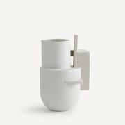 Geometrische vaas in mat keramiek, Marex