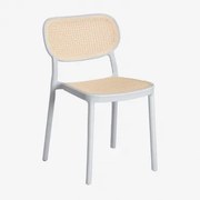 Set Van 4 Omara Stapelbare Eetkamerstoelen Grijs – Koel - Sklum