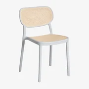 Set Van 4 Omara Stapelbare Eetkamerstoelen Grijs – Koel - Sklum