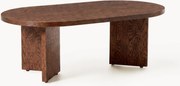 Ovale houten salontafel Toni