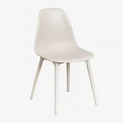 Set Van 4 Scand Eetkamerstoelen Tapioca Beige - Sklum