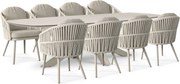 Tuinset 8 personen 300 cm Rope Zand/Beige Santika Furniture Santika