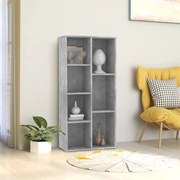 vidaXL Boekenkast 50x25x106 cm spaanplaat betongrijs