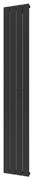 Plieger Cavallino Retto designradiator verticaal enkel middenaansluiting 1800x298mm 614W zwart grafiet (black graphite) 7252968