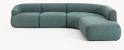 Modulaire bouclé hoekbank Sofia (4-zits)