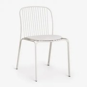 Set Van 2 Tuinstoelen Van Staal Anerina Gardenia Wit & Grijsachtig Wit - Sklum