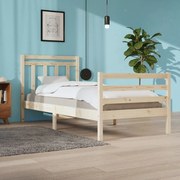 vidaXL Bedframe massief hout 100x200 cm