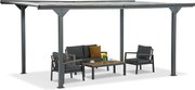 Aluminium carport Lombardy 3x4.3 Tuinpunt antraciet