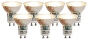 Set van 7 GU10 dimbare LED lampen 7W 500 lm 2700K