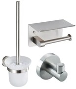 Fortifura Calvi - toiletrolhouder - met plateau - Geborsteld RVS PVD (RVS) SW1183054/SW639927/SW639930