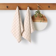 Set van 2 theedoeken in geweven/geverfd katoen/linnen, Tissala