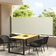 vidaXL Tuinscherm uittrekbaar 117x300 cm crème