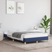 vidaXL Bedframe stof blauw 120x200 cm