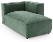 Modulaire longchair in getextureerd fluweel, Seven