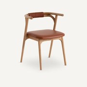 Tafelfauteuil eik/leer, Fermyo