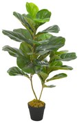 vidaXL Kunstplant met pot vioolbladplant 90 cm groen