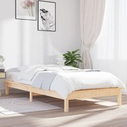 vidaXL Bedframe massief grenenhout 75x190 cm 2FT6 Small Single