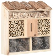 vidaXL Insectenhotel 30x10x30 cm vurenhout