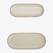 Set Van 2 Ronilena Gres Trays Tapioca Beige - Bruin - Sklum