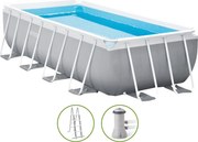 Intex opbouwzwembad 'Prism Frame Set' - rechthoekig - L400 x B200 x H100 cm