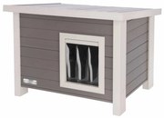 Kerbl Kattenhuis Eli ECO 57x45x43 cm grijs en wit