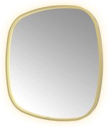 Hotbath &More Contour spiegel deens ovaal 80x80cm geborsteld messing PVD