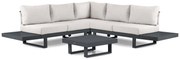 Hoek loungeset 5 personen Aluminium Grijs Lifestyle Garden Furniture Lorenzo